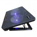Base supporto raffreddamento per notebook pc portatile 2 ventole USB dissipatore