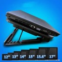 Base supporto raffreddamento per notebook pc portatile 2 ventole USB dissipatore