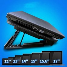 Base supporto raffreddamento per notebook pc portatile 2 ventole USB dissipatore