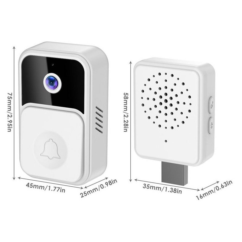 Andowl Video Citofono senza fili con telecamera HD WIFI audio campa...