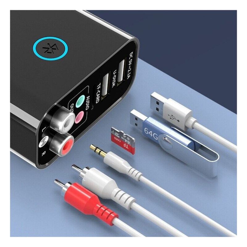 Andowl Adattatore bluetooth 5.0 ricevitore trasmettitore aux wirele...