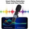 Wolulu Microfono lavalier a clip wireless Bluetooth Senza fili iPho...