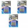 3 pacchetti 3 batterie M bipolo rettangolo lunga durata 9V pile batteria pila