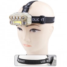 Torcia Lampada Frontale da Testa Ricaricabile Luce Led per Pesca Caccia Potente