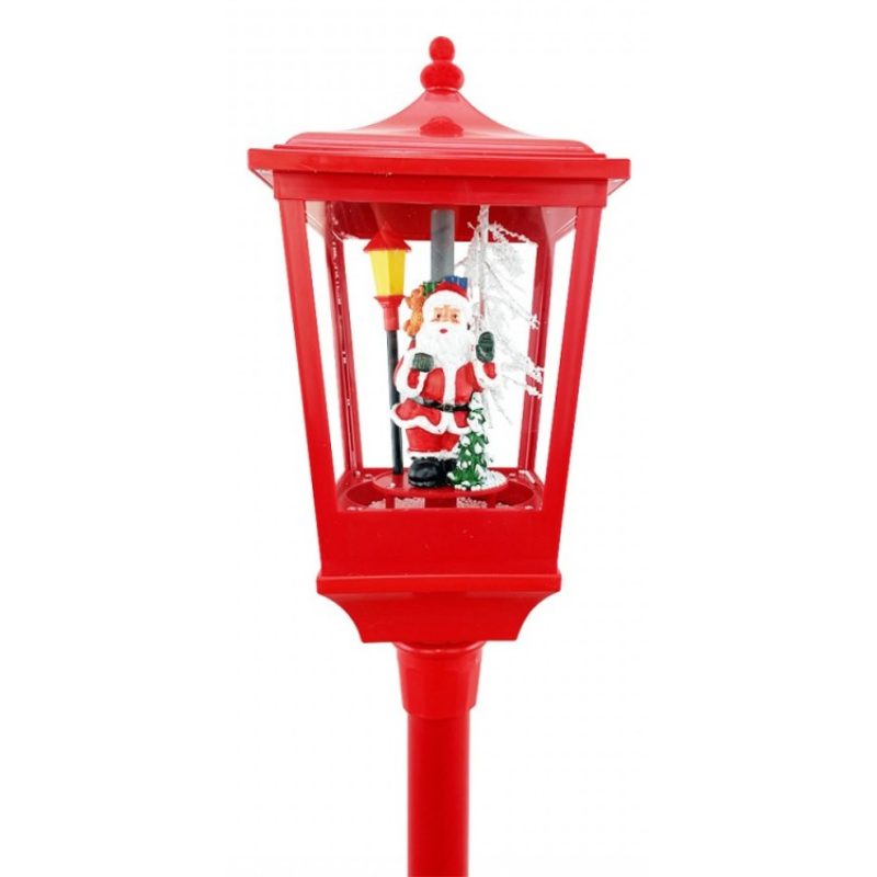 Hongu Lampione Natale con Luce LED Scena Natalizia Motorizzata Neve...