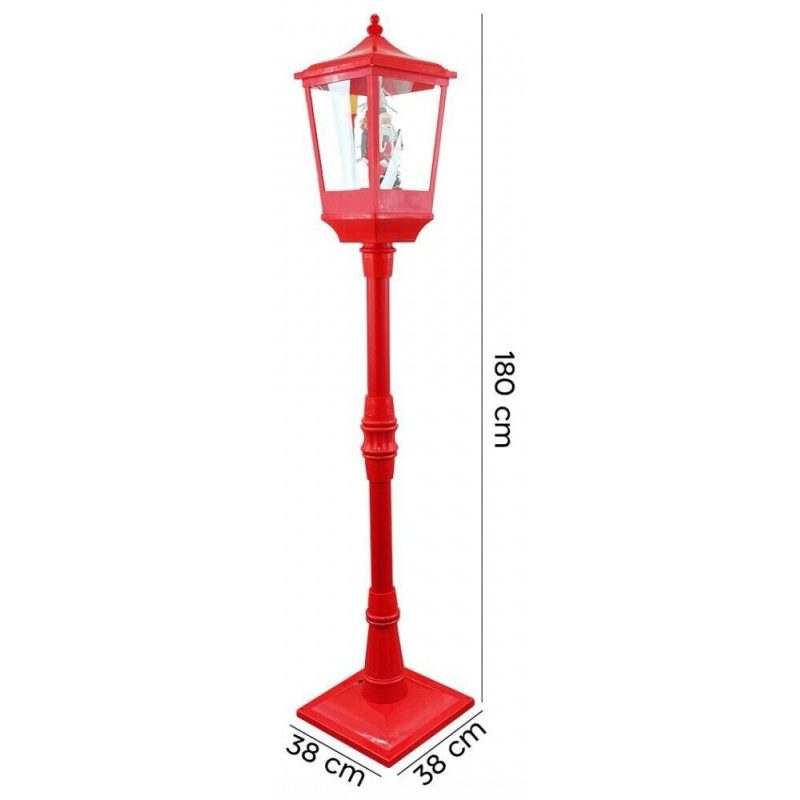 Hongu Lampione Natale con Luce LED Scena Natalizia Motorizzata Neve...