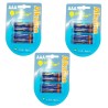 3 pacchi 12 batterie AAA SUM-4 lunga durata pile batteria pila ministilo