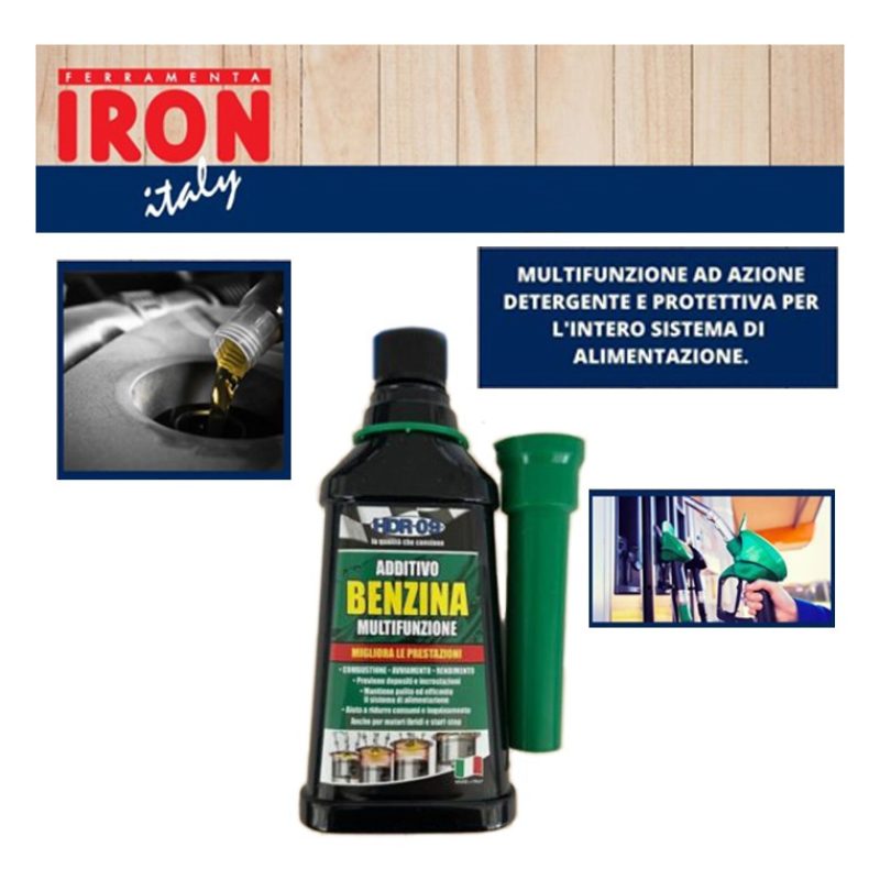 Iron Additivo multifunzione per motori Benzina Pulitore iniettori g...