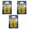 3 pacchetti 6 batterie C mezza torcia R14-UM2 lunga durata pile batteria torce