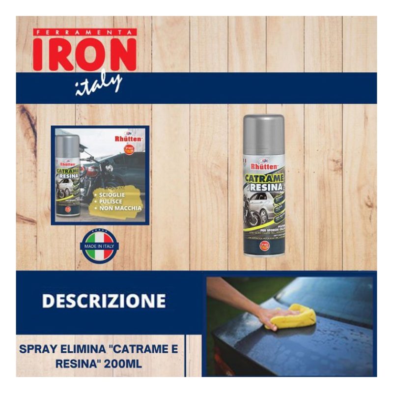 Rhutten Elimina rimuovi residui resina catrame per auto moto camper...