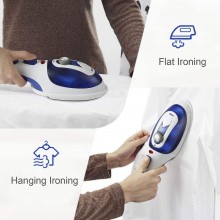 Ferro da stiro a vapore elettrico 800W verticale portatile piastra in ceramica