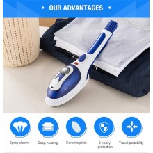 Ferro da stiro a vapore elettrico 800W verticale portatile piastra in ceramica