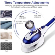 Ferro da stiro a vapore elettrico 800W verticale portatile piastra in ceramica