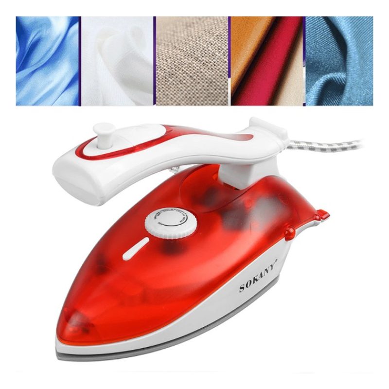 Sokany Mini Ferro da stiro a vapore portatile da viaggio 1000W rego...