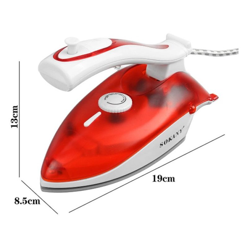 Sokany Mini Ferro da stiro a vapore portatile da viaggio 1000W rego...