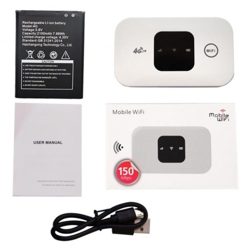 Hongu Router tascabile WiFi 4G hotspot mobile portatile con slot sc...