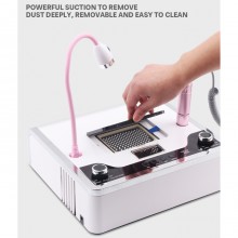 Kit 4 in 1 Estetista Aspiratore Fresa Lampada Manicure Pedicure NAIL ART Unghie