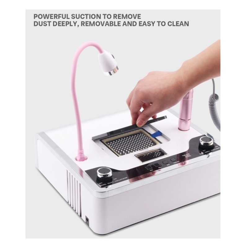 Hongu Kit 4 in 1 Estetista Aspiratore Fresa Lampada Manicure Pedicu...