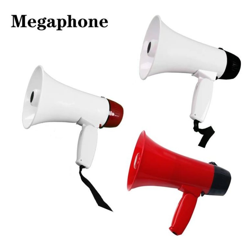Hongu Megafono portatile altoparlante amplificatore voce ricaricabi...