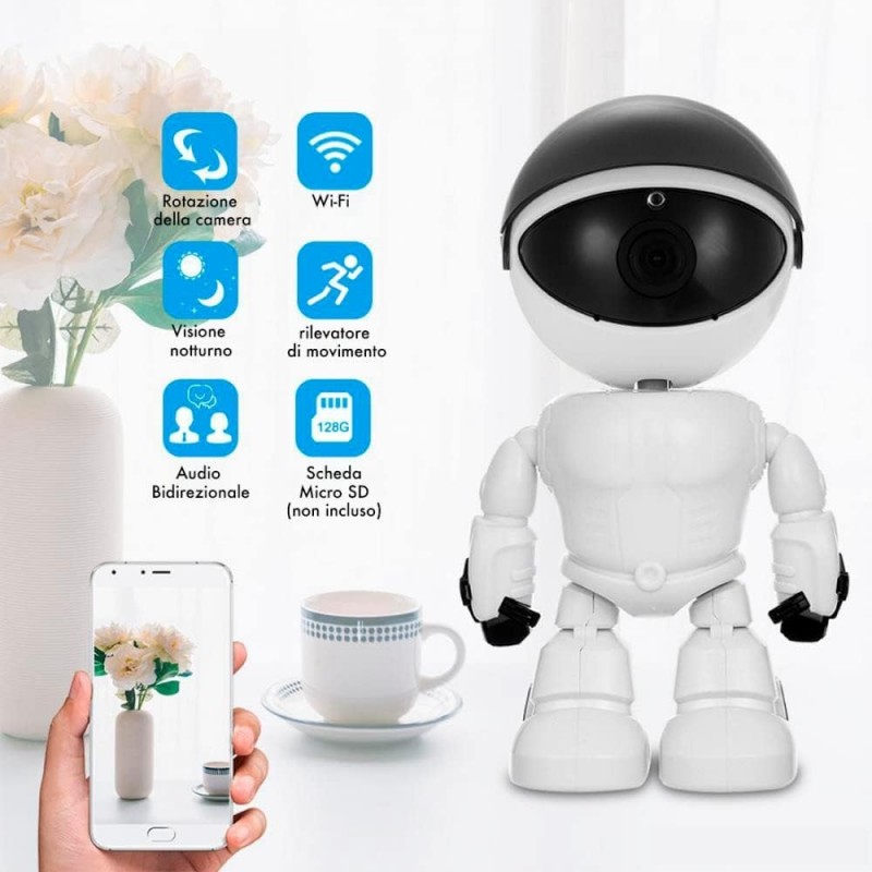 Seven Robot camera WIFI senza fili videosorveglianza telecamera IP ...