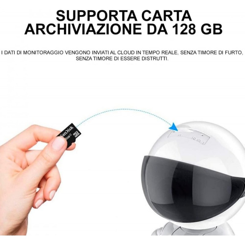 Seven Robot camera WIFI senza fili videosorveglianza telecamera IP ...
