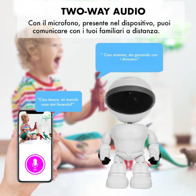 Seven Robot camera WIFI senza fili videosorveglianza telecamera IP ...