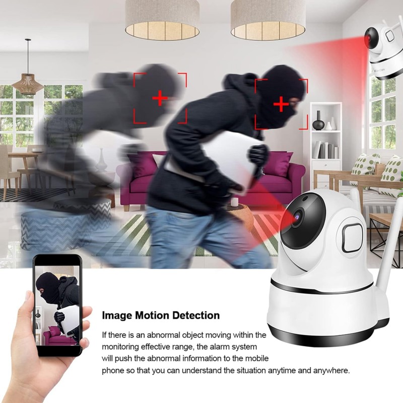 Andowl Telecamera 1080P HD Wireless Interna SD IP Camera Motorizzat...