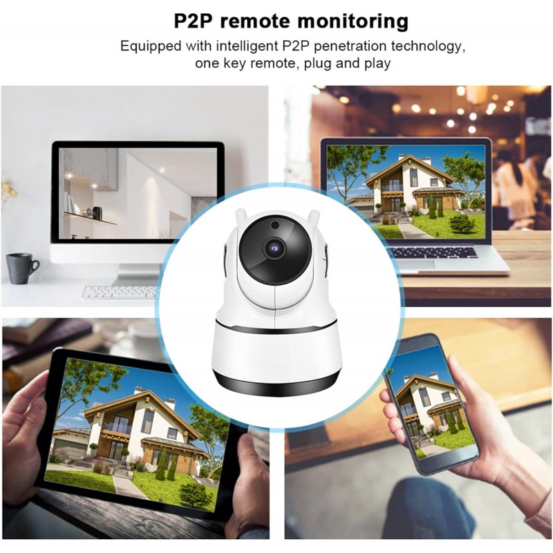 Andowl Telecamera 1080P HD Wireless Interna SD IP Camera Motorizzat...