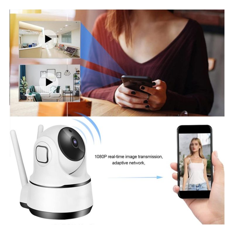Andowl Telecamera 1080P HD Wireless Interna SD IP Camera Motorizzat...