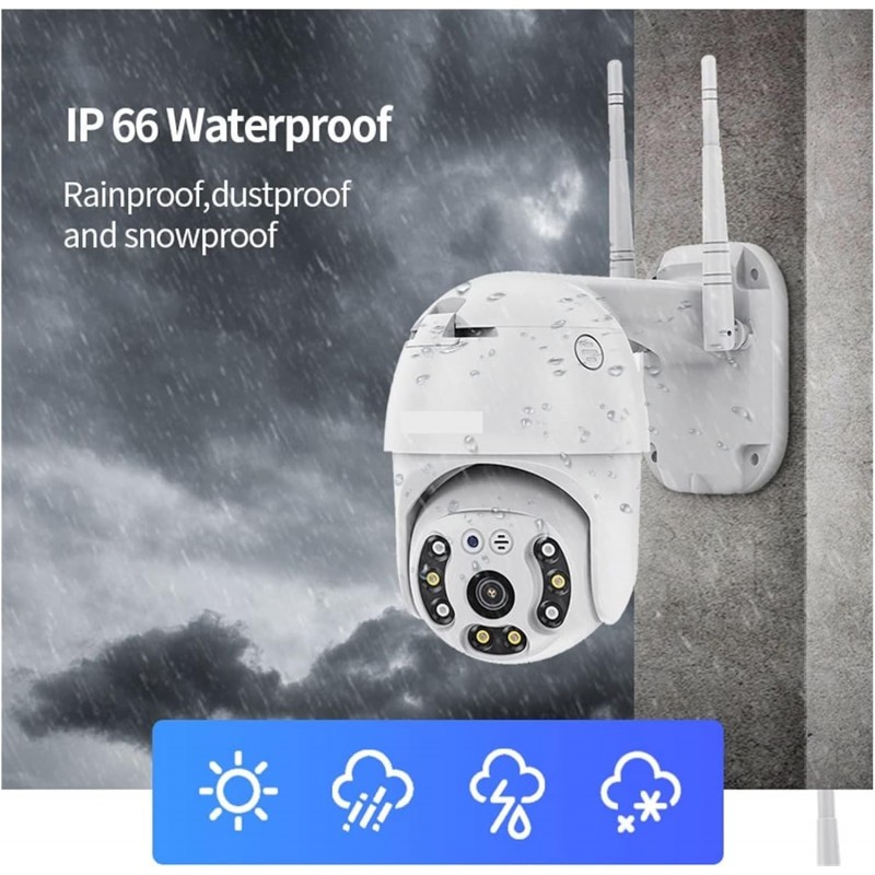 Andowl Telecamera IP CAM PTZ WIFI Camera dome Wireless Esterno vide...
