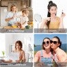 Hongu Kit vlogger professionale 4 in 1 treppiede cellulare con micr...