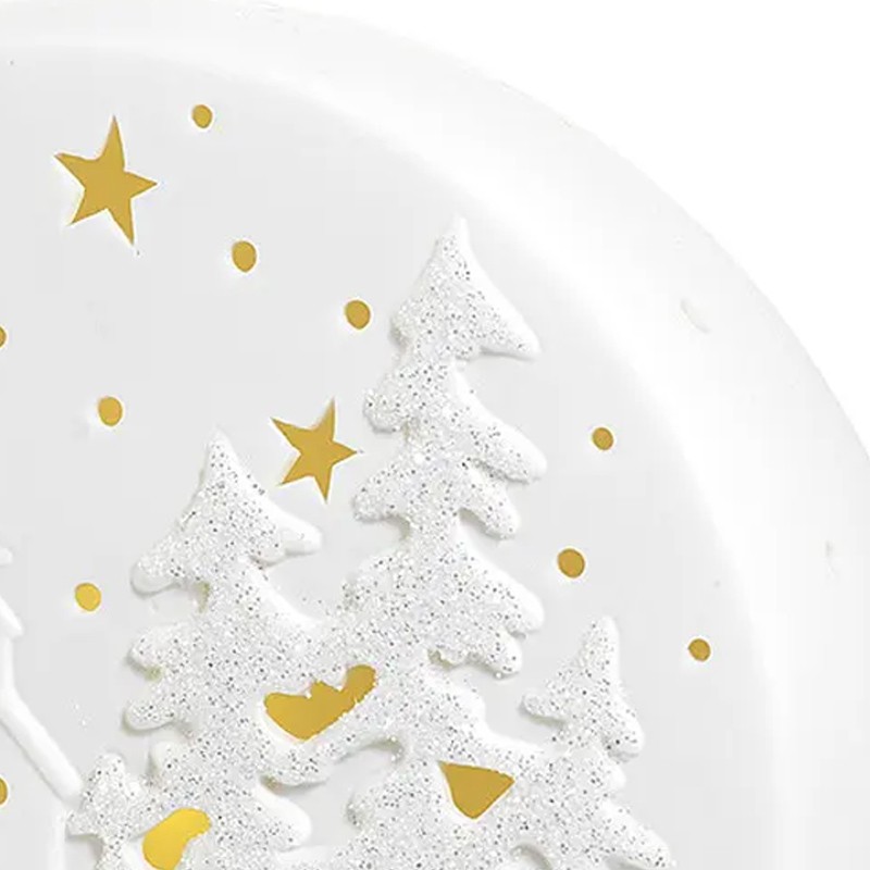 AD Trend Decorazione natalizia paesaggio in ceramica bianca a Luce ...