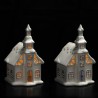 AD Trend Lampada Natalizia Casetta Scenario ceramica Luci LED Decor...