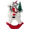 AD Trend Decorazione Natalizia scatola renna a dondolo in ceramica ...