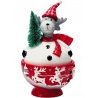 AD Trend Decorazione Natalizia scatola renna in ceramica contenitor...