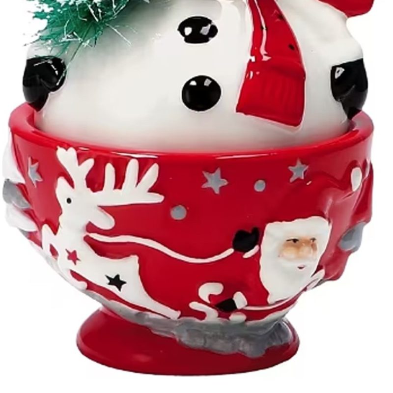 AD Trend Decorazione Natalizia scatola renna in ceramica contenitor...