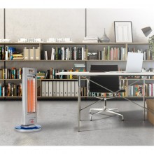 Stufa elettrica elementi carbonio 900W a  Basso consumo maniglia stufetta 65 cm
