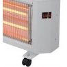DCG Stufa al quarzo 5 elementi ruote 2000 W 3 Potenze riscaldamento...