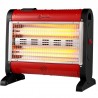 DCG Stufa Quarzo 4 Elementi 1600W 2 Potenze Funzione Turbo e Deumid...