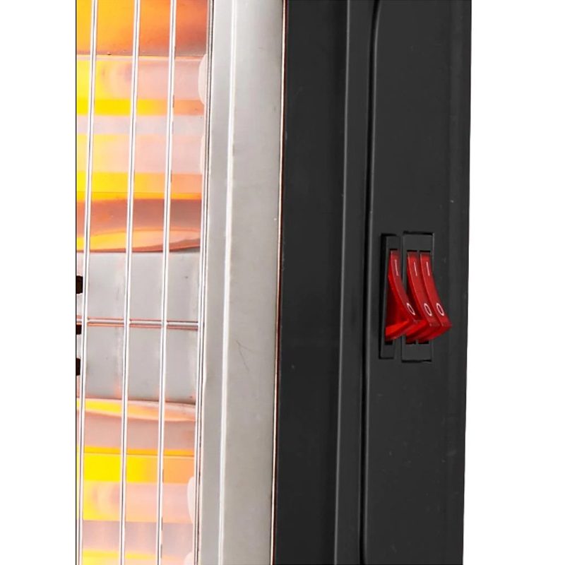 DCG Stufa Quarzo 4 Elementi 1600W 2 Potenze Funzione Turbo e Deumid...