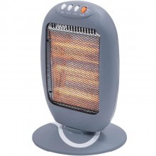 Stufa al quarzo elettrica 3 elementi riscaldante oscillante 1200W Potenza Regola