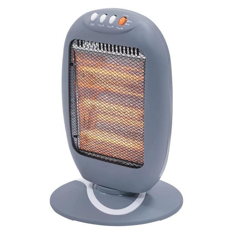 Stufa al quarzo elettrica 3 elementi riscaldante oscillante 1200W P...