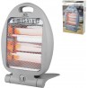 DCG Stufa Elettrica Quarzo 2 Elementi 400-800W Stufetta Caldo Bagno...