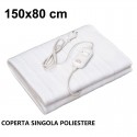 Termocoperta elettrica Scaldaletto scaldasonno letto singolo 150x80 cm 60 Watt