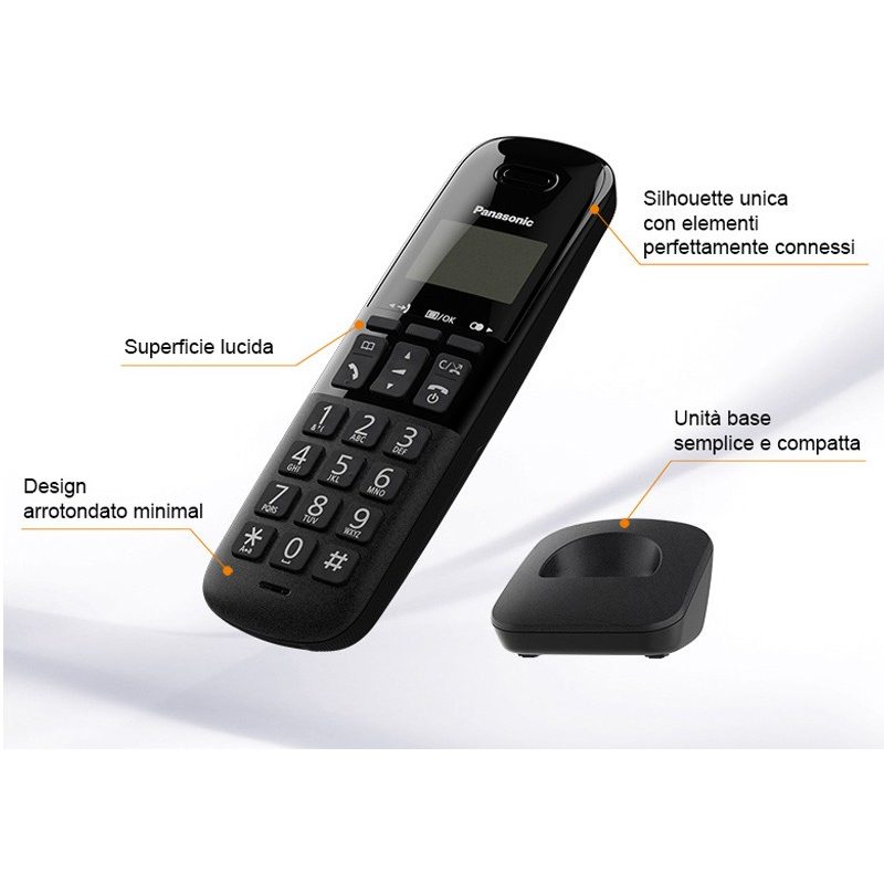 Panasonic Panasonic KX-TGB610 Telefono Cordless DECT 50 Voci ID Chi...