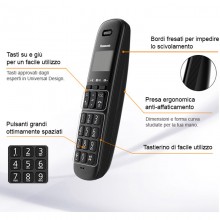Panasonic KX-TGB610 Telefono Cordless DECT 50 Voci ID Chiamate digitale + colori