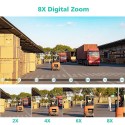 Telecamera IP 4MP 4K esterno WiFi PTZ 2 obiettivo 8X zoom videosorveglianza CCTV