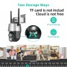 Hongu Telecamera IP 4MP 4K esterno WiFi PTZ 2 obiettivo 8X zoom vid...