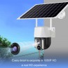 Hongu Telecamera IP Solare 4G SIM WIFI HD Videosorveglianza motoriz...