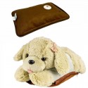 Borsa acqua calda scaldino scalda mani letto ricaricabile peluche cane portatile